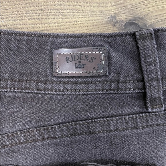 Vintage Riders by Lee Black Denim Jeans Straight Leg Loose Fit Jeans Size 12P - Picture 6 of 6